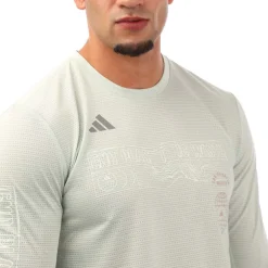 adidas Global Running Long Sleeve T-Shirt in Green