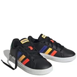 adidas Grand Court Lifestyle Lace-Up Trainers in Black