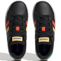 adidas Grand Court Lifestyle Lace-Up Trainers in Black