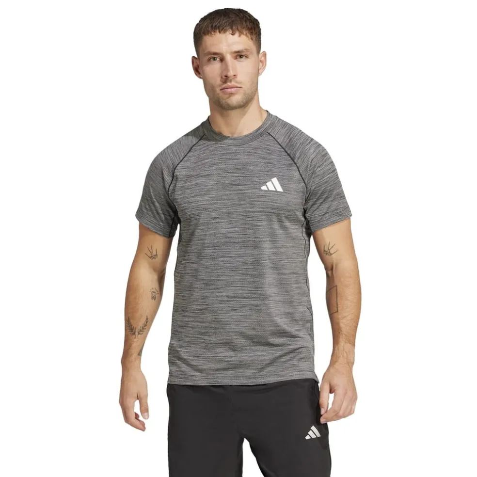 adidas Gym+ Tee in Black