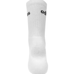 adidas Half Cushioned Crew 3 Pack Socks in White