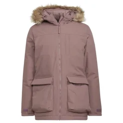 adidas Hooded Long Regular Fit Coat in Pink