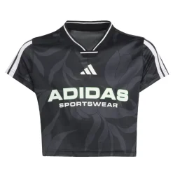 adidas House Of Tiro Colors Of Football Crop T-Shirt Juniors in Black