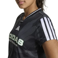 adidas House Of Tiro Colors Of Football Crop T-Shirt Juniors in Black