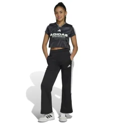 adidas House Of Tiro Colors Of Football Crop T-Shirt Juniors in Black