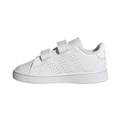 adidas Infants Advantage Court Lifestyle Shoes in White Grey