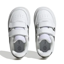 adidas Infants Breaknet 2.0 Court Shoes in White Black
