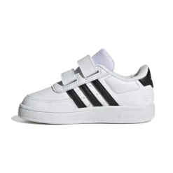 adidas Infants Breaknet 2.0 Court Shoes in White Black