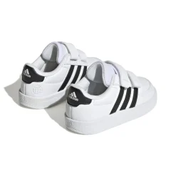 adidas Infants Breaknet 2.0 Court Shoes in White Black