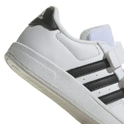adidas Infants Breaknet 2.0 Court Shoes in White Black