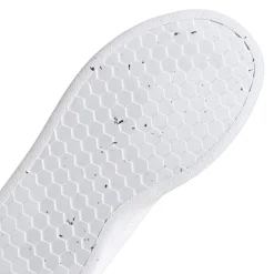 adidas Junior Advantage Trainers in White red