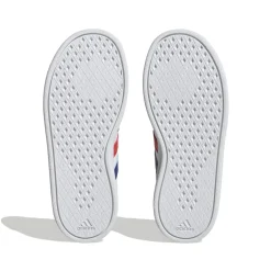 adidas Junior Breaknet Lifestyle Court Lace Trainers in White blue red