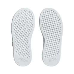 adidas Junior Grand Court 2.0 Elastic Strap Trainers in White