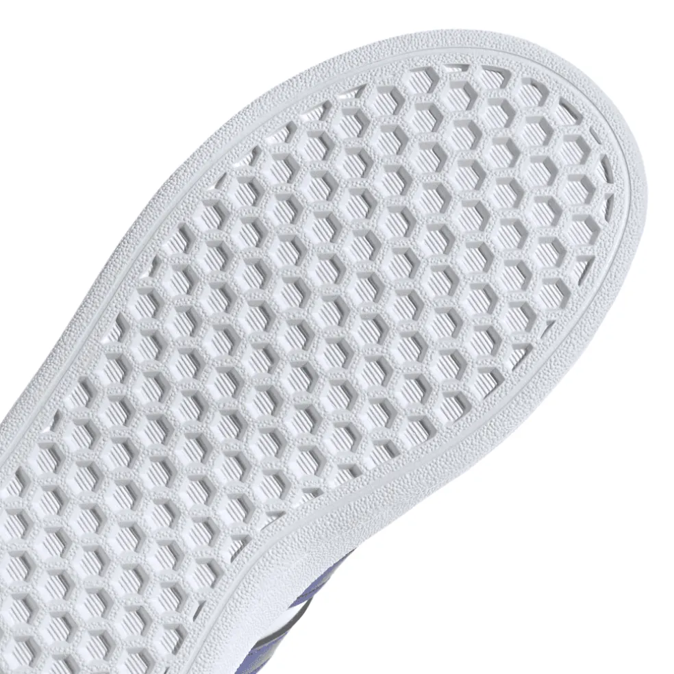 adidas Junior Grand Court 2.0 Elastic Strap Trainers in White
