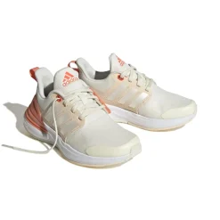 adidas Junior Rapidasport Bounce Lace Trainers in Off White