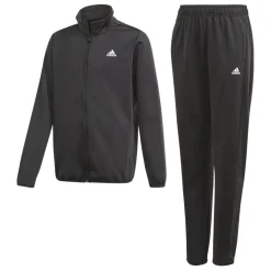 adidas Juniors Essentials Tracksuit in Black-White