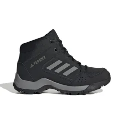 adidas Kids Terrex Hyperhiker Mid Hiking Shoes in Black Grey
