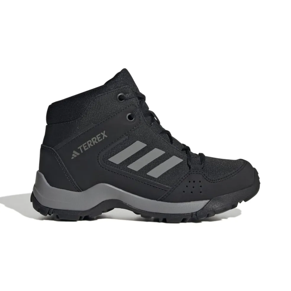 adidas Kids Terrex Hyperhiker Mid Hiking Shoes in Black Grey
