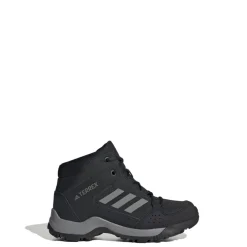 adidas Kids Terrex Hyperhiker Mid Hiking Shoes in Black Grey