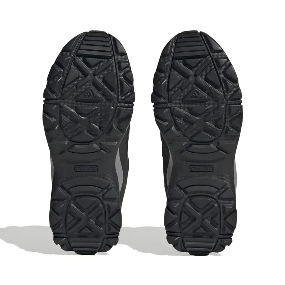 adidas Kids Terrex Hyperhiker Mid Hiking Shoes in Black Grey