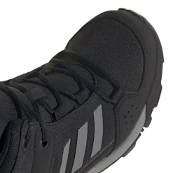 adidas Kids Terrex Hyperhiker Mid Hiking Shoes in Black Grey