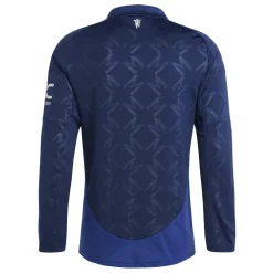 adidas Manchester United Away Long Sleeve Shirt Adults in Blue