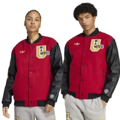 adidas Manchester United Vrct Jacket in Red