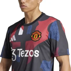 adidas Manchester United Prematch Shirt 2024 2025 Adults in Black