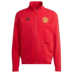 adidas Manchester United Anthem Jacket 2023 2024 Adults in Red