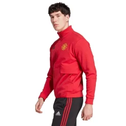 adidas Manchester United Anthem Jacket 2023 2024 Adults in Red