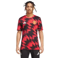 adidas Manchester United Pre Match Shirt 2025 2026 Adults in Red
