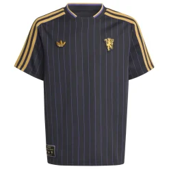 adidas Manchester United Icon Shirt Juniors in Black