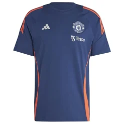 adidas Manchester United Tiro 24 T-Shirt 2024 2025 Adults in Blue