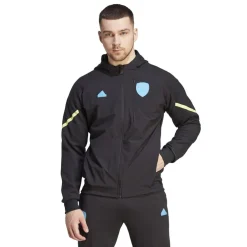 adidas Mens Afc D4gmd FulL-Ziphoody Tracksuit Top in Black