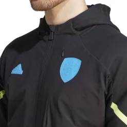 adidas Mens Afc D4gmd FulL-Ziphoody Tracksuit Top in Black