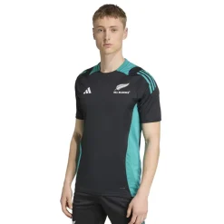 adidas Mens All Blacks Performance T-Shirt in Black