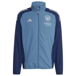 adidas Mens Arsenal Pre Match Tracksuit Top 2025 2026 in Blue