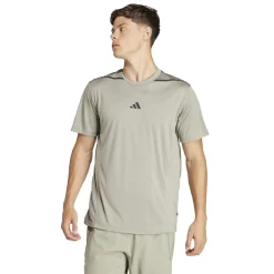 adidas Mens D4t Adistwo Tee Gym Top in Green