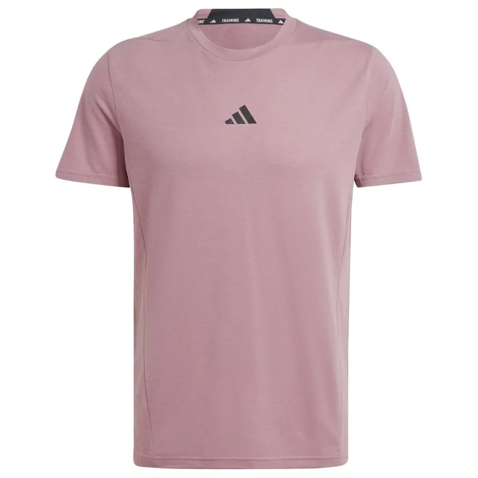 adidas Mens D4t Tee Gym Top in Pink