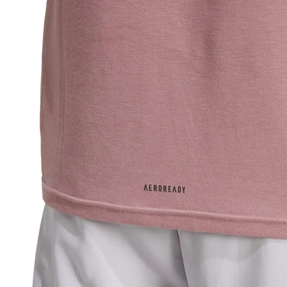 adidas Mens D4t Tee Gym Top in Pink