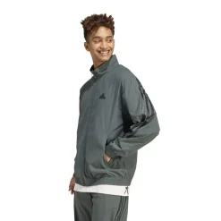 adidas Mens M Fi Wv Tt Tracksuit Top in Blue