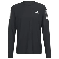 adidas Mens Own The Run Long Sleeve Top in Black