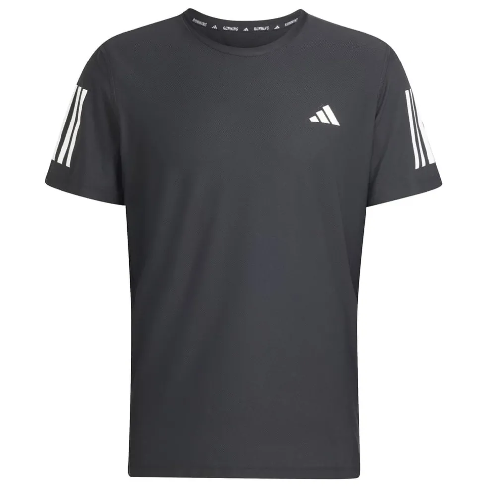 adidas Mens Own The Run T-Shirt in Black