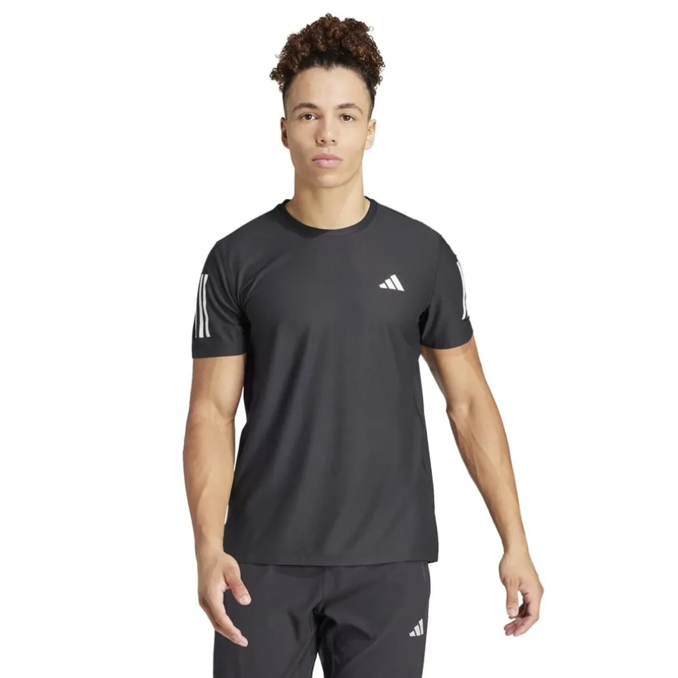 adidas Mens Own The Run T-Shirt in Black