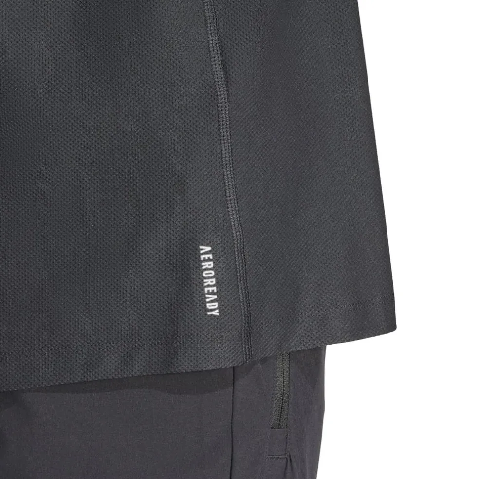 adidas Mens Own The Run T-Shirt in Black