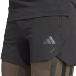 adidas Mens Power 2in1 Gym Shorts in Black