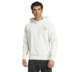 adidas Mens Real Madrid Hoodie 2025 2026 in White