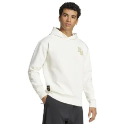 adidas Mens Real Madrid Hoodie 2025 2026 in White