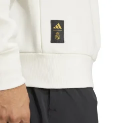 adidas Mens Real Madrid Hoodie 2025 2026 in White