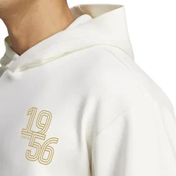 adidas Mens Real Madrid Hoodie 2025 2026 in White